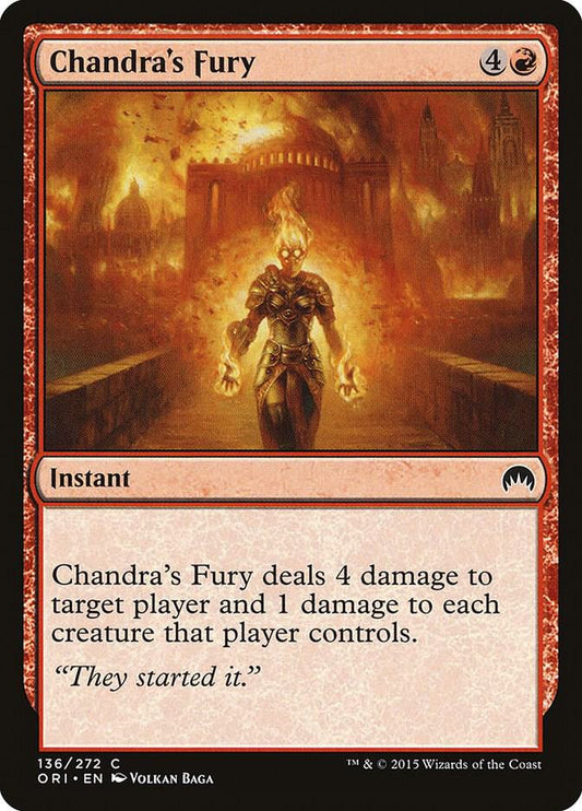 Chandra's Fury [Magic Origins] 136