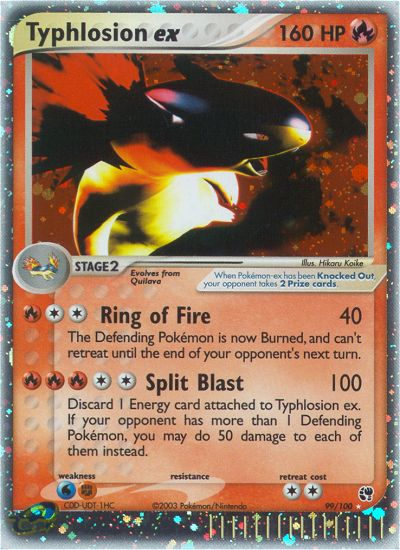 Typhlosion ex - 99/100 Sandstorm