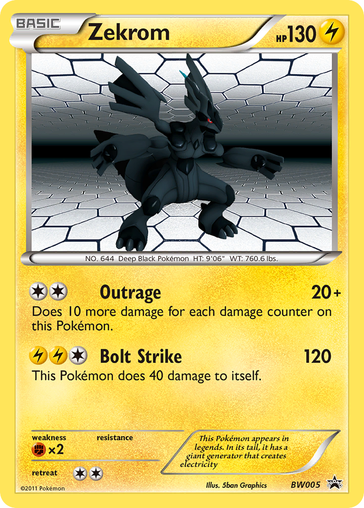 Zekrom - BW005/101 BW Black Star Promos