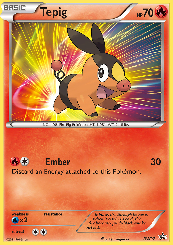 Tepig - BW02/101 BW Black Star Promos