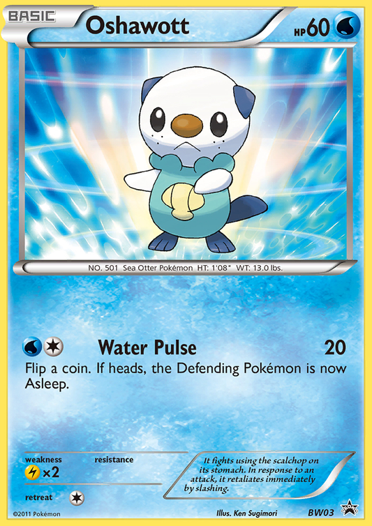 Oshawott - BW03/101 BW Black Star Promos