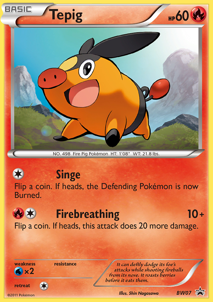 Tepig - BW07/101 BW Black Star Promos