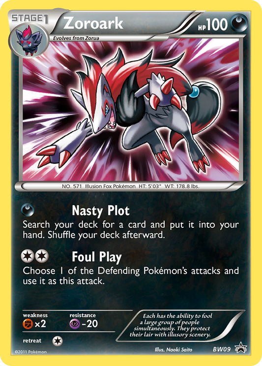 Zoroark - BW09/101 BW Black Star Promos