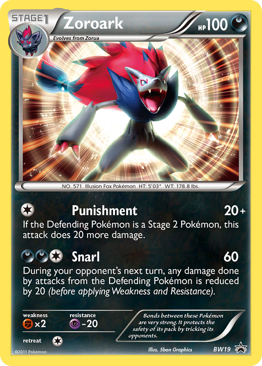 Zoroark - BW19/101 BW Black Star Promos