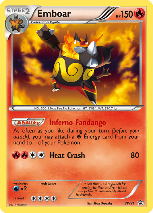 Emboar - BW21/101 BW Black Star Promos