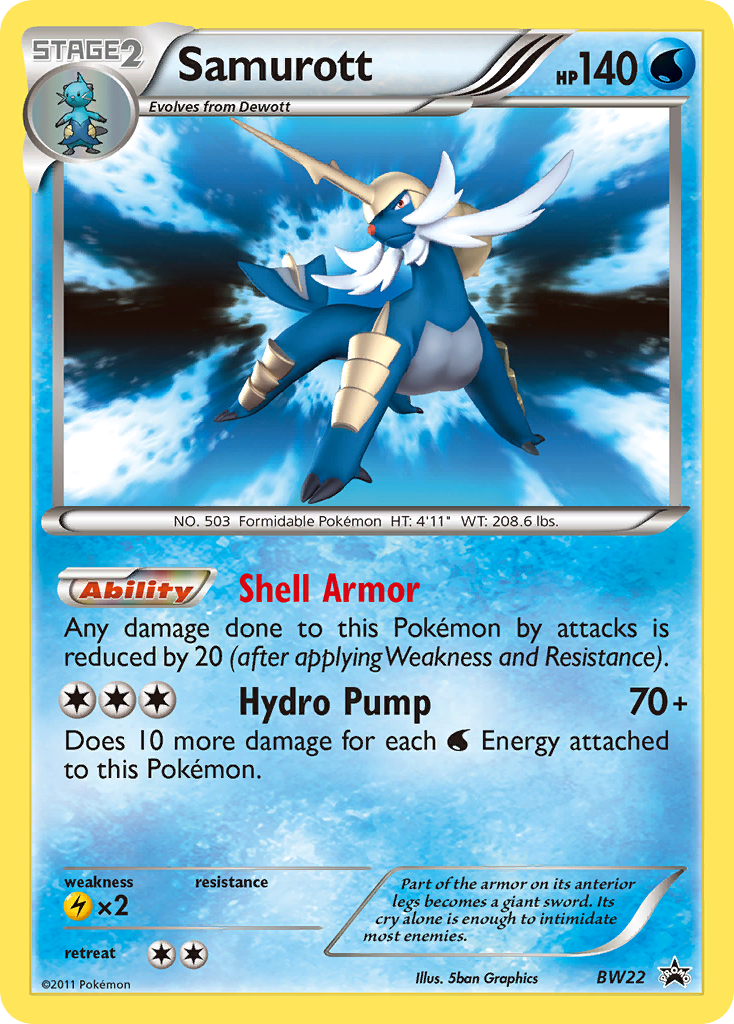 Samurott - BW22/101 BW Black Star Promos