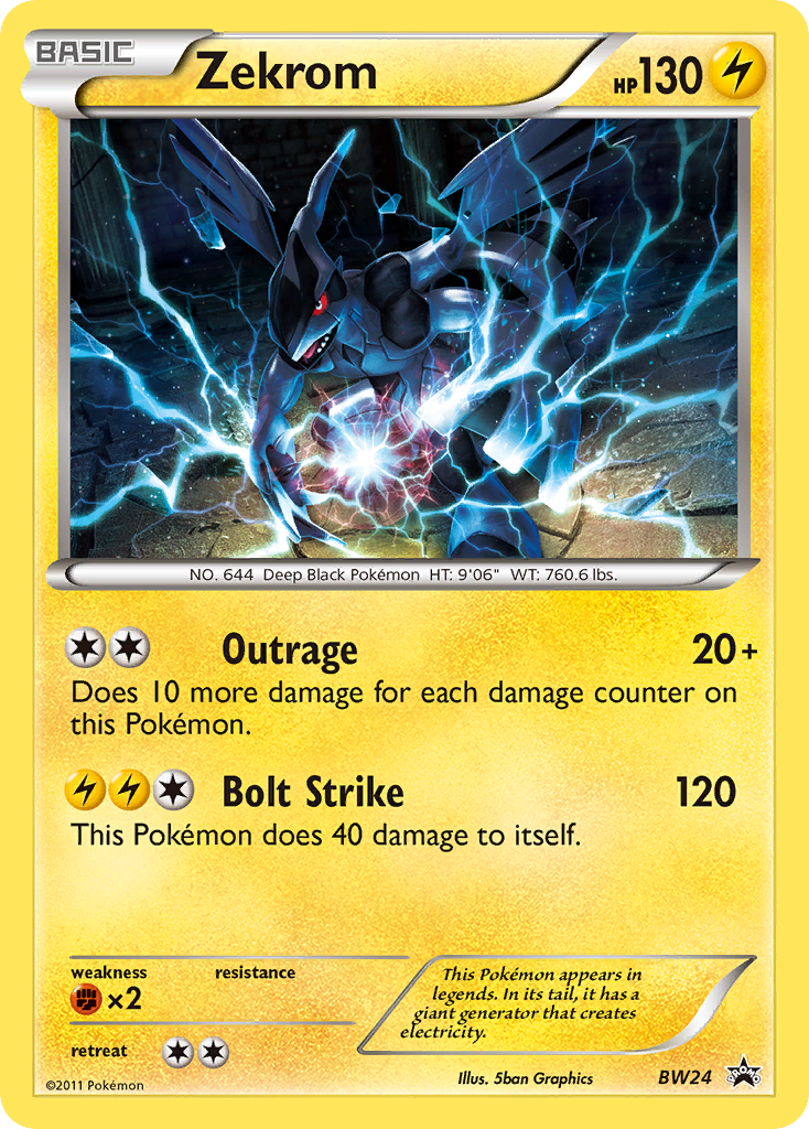 Zekrom - BW24/101 BW Black Star Promos