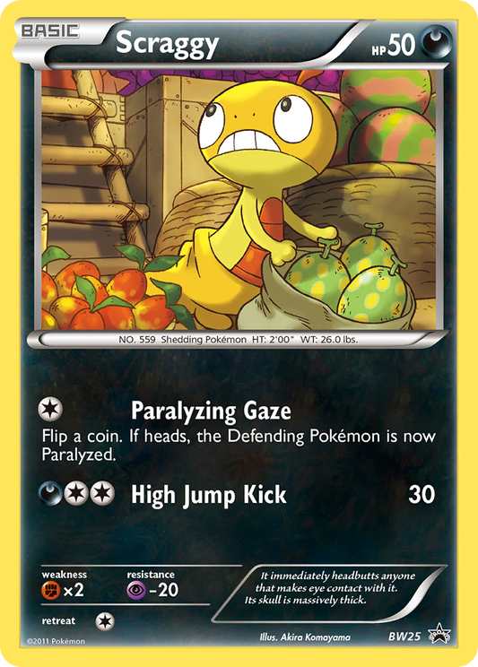 Scraggy - BW25/101 BW Black Star Promos