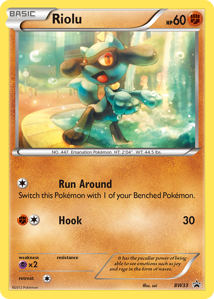 Riolu - BW33/101 BW Black Star Promos