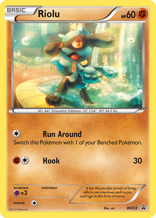 Riolu - BW33/101 BW Black Star Promos