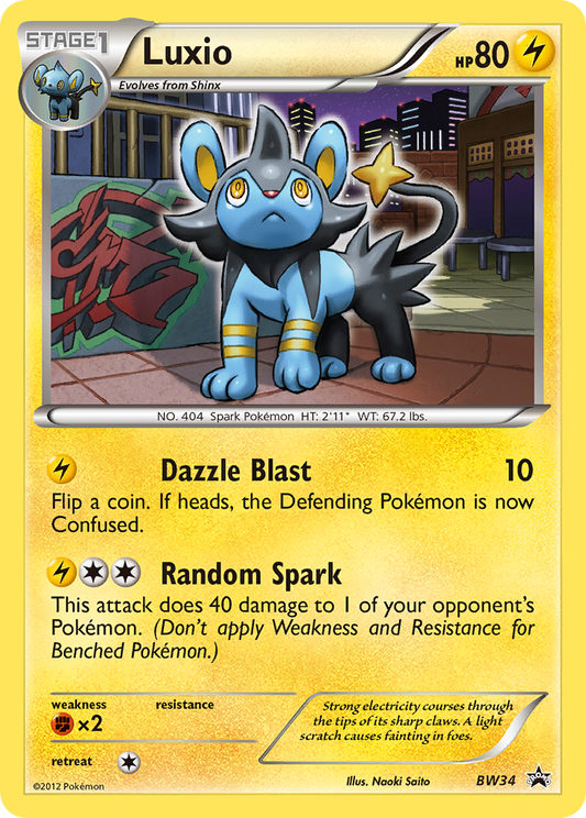 Luxio - BW34/101 BW Black Star Promos