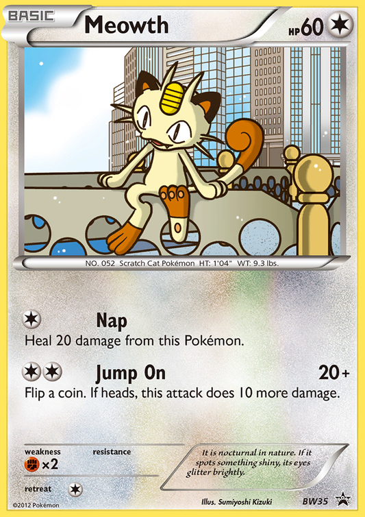 Meowth - BW35/101 BW Black Star Promos