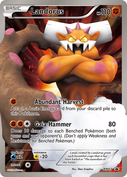 Landorus - BW43/101 BW Black Star Promos