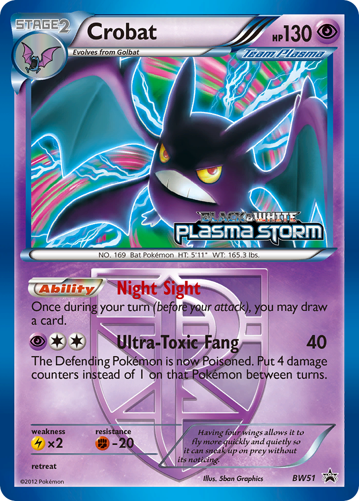 Crobat - BW51/101 BW Black Star Promos