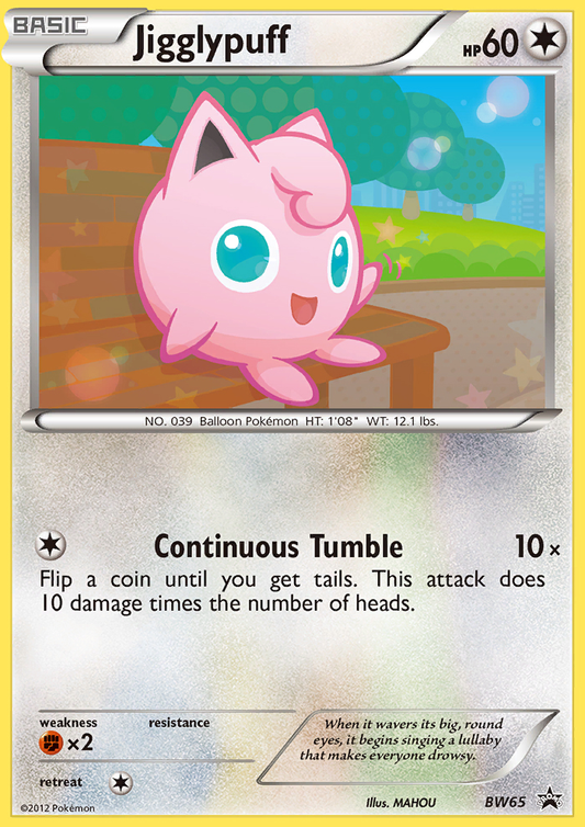 Jigglypuff - BW65/101 BW Black Star Promos