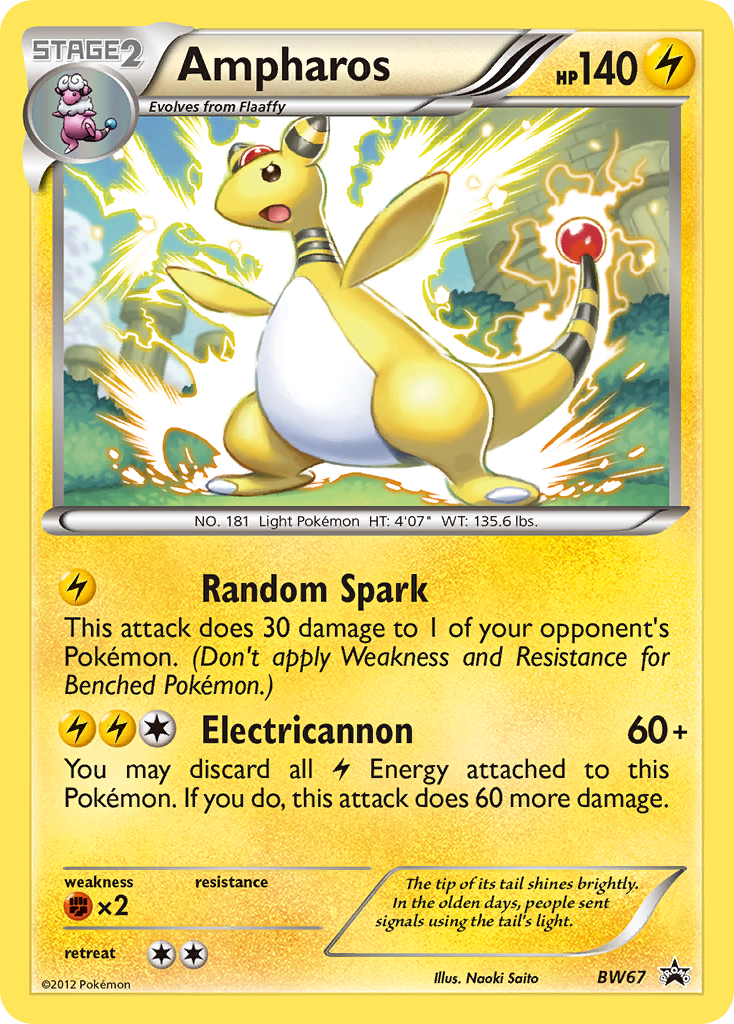 Ampharos - BW67/101 BW Black Star Promos