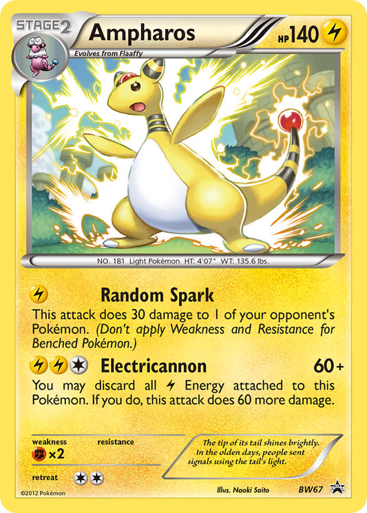 Ampharos - BW67/101 BW Black Star Promos