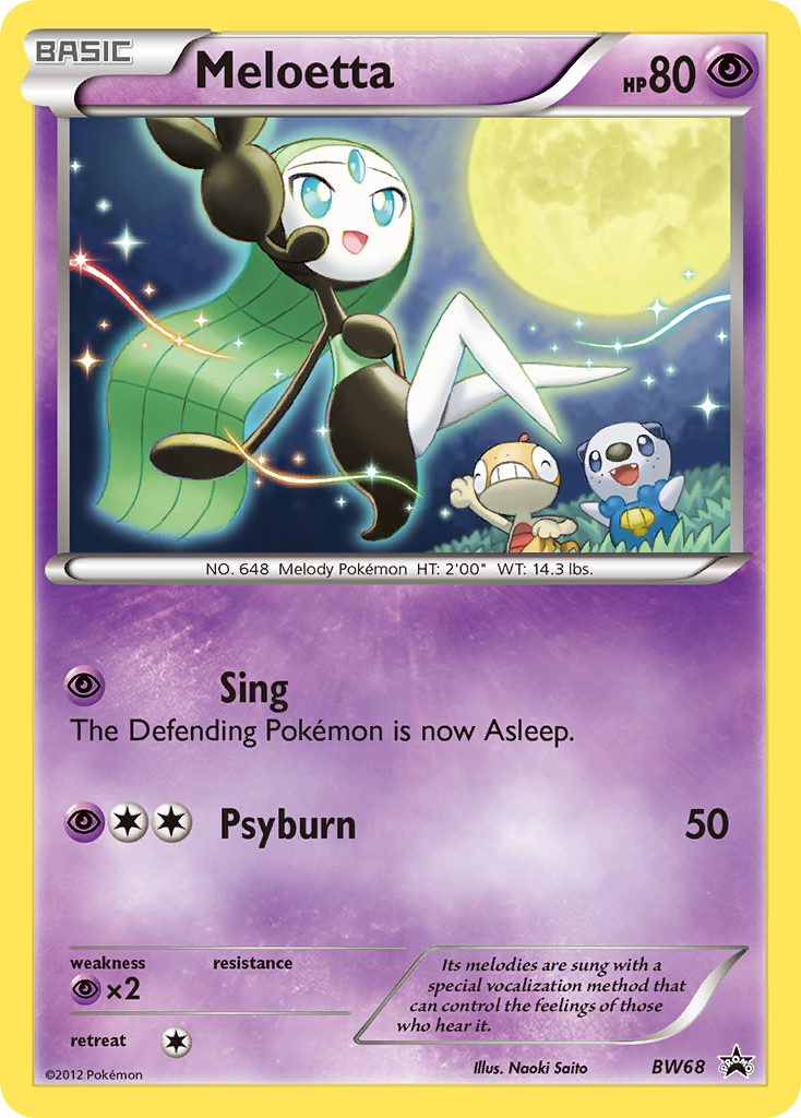 Meloetta - BW68/101 BW Black Star Promos