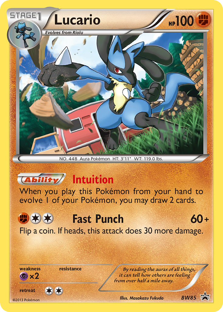 Lucario - BW85/101 BW Black Star Promos