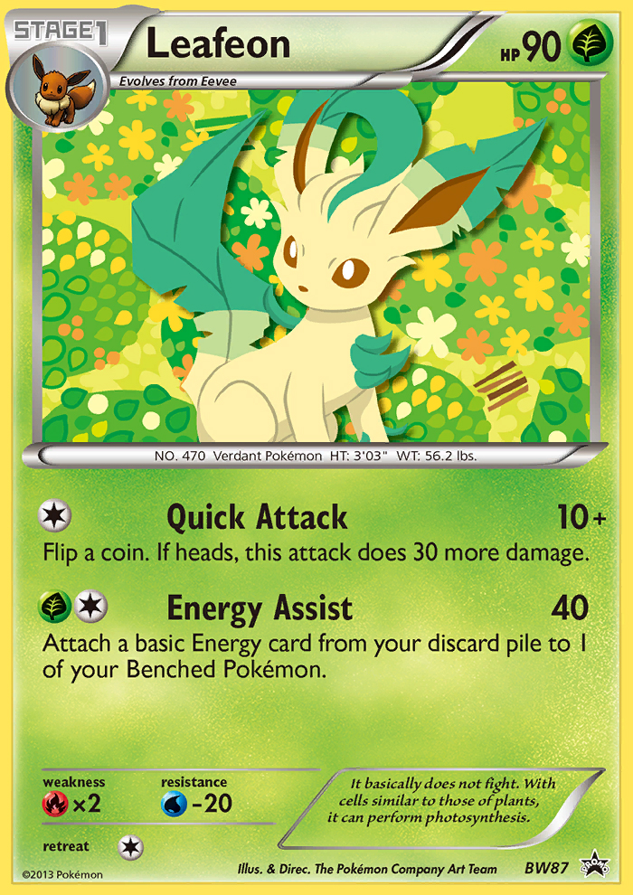 Leafeon - BW87/101 BW Black Star Promos