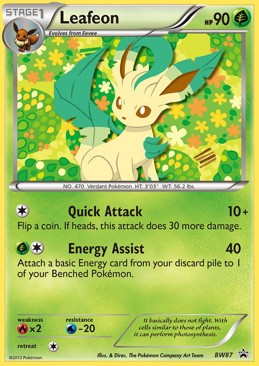 Leafeon - BW87/101 BW Black Star Promos