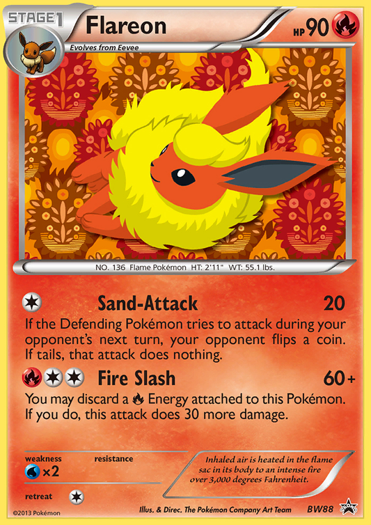 Flareon - BW88/101 BW Black Star Promos