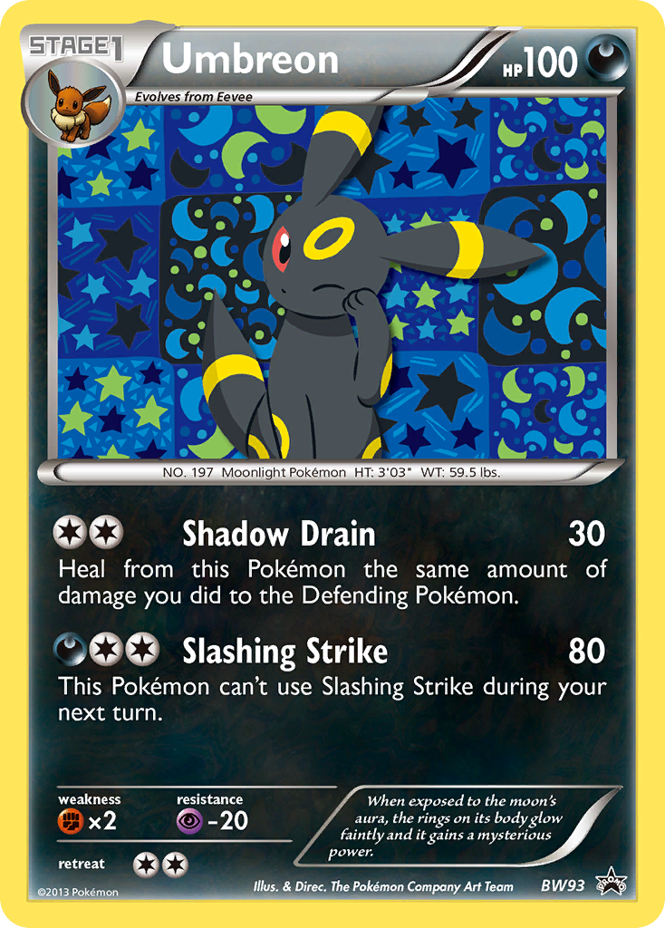 Umbreon - BW93/101 BW Black Star Promos