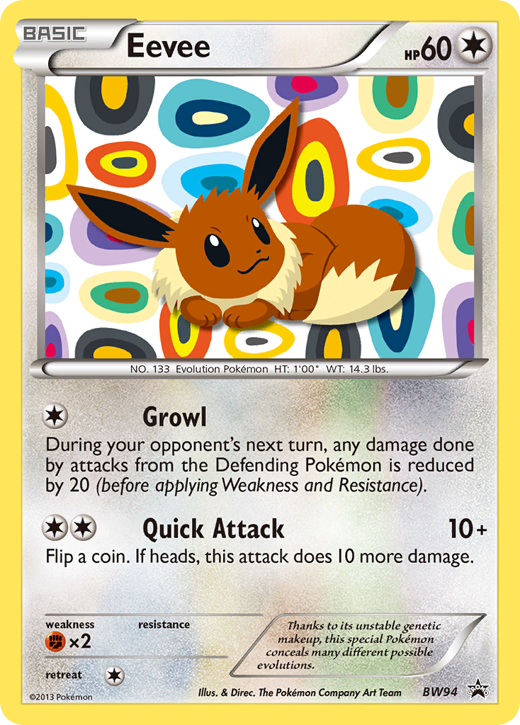 Eevee - BW94/101 BW Black Star Promos