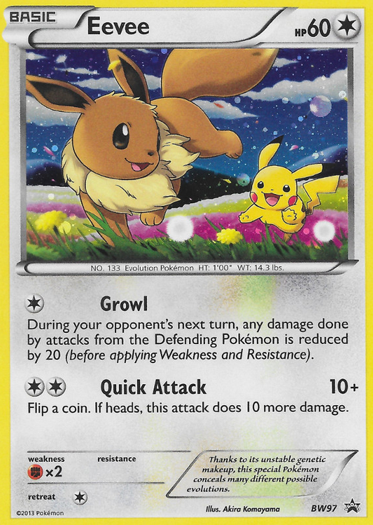 Eevee - BW97/101 BW Black Star Promos