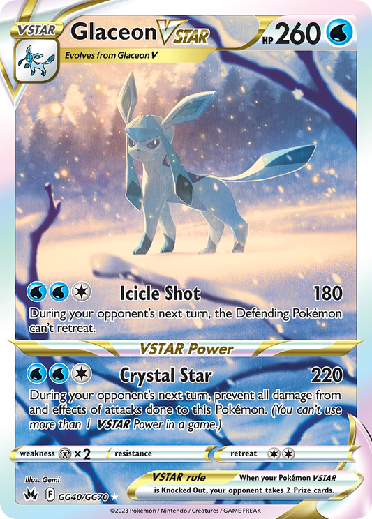 Glaceon VSTAR - GG40/70 Crown Zenith Galarian Gallery