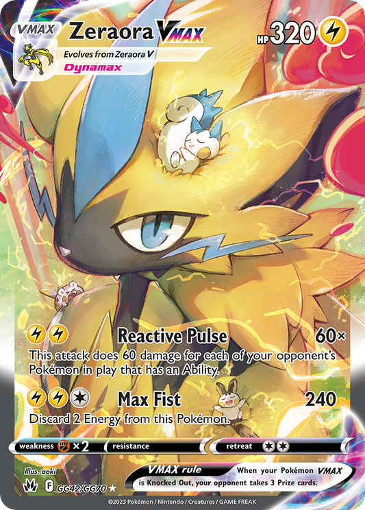 Zeraora VMAX - GG42/70 Crown Zenith Galarian Gallery