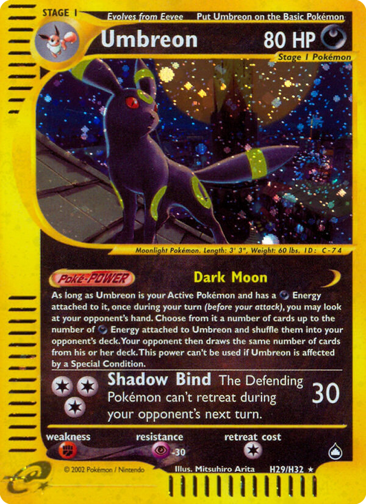 Umbreon - H29/147 Aquapolis