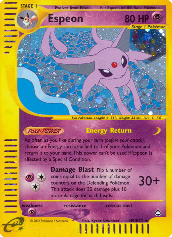 Espeon - H9/147 Aquapolis