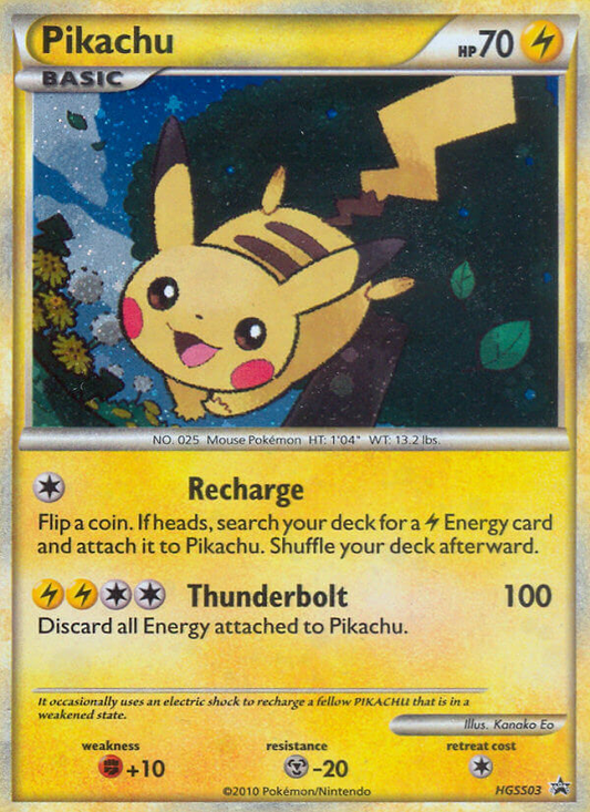 Pikachu - HGSS03/25 HGSS Black Star Promos