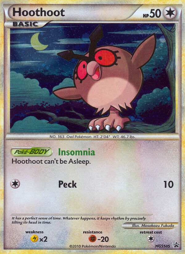 Hoothoot - HGSS05/25 HGSS Black Star Promos