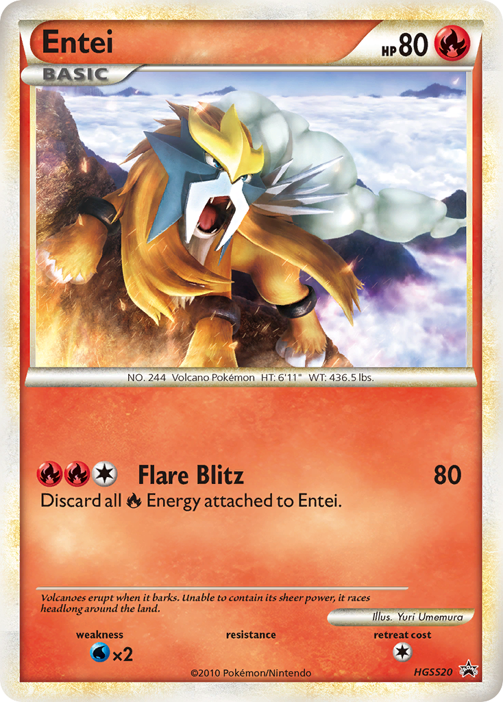 Entei - HGSS20/25 HGSS Black Star Promos