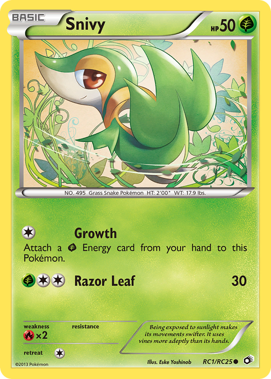 Snivy - RC1/113 Legendary Treasures