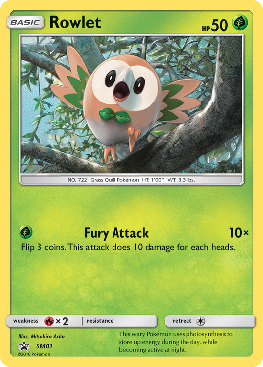 Rowlet - SM01/248 SM Black Star Promos