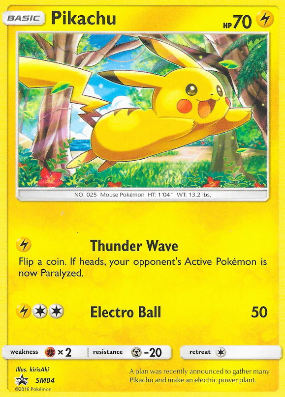 Pikachu - SM04/248 SM Black Star Promos