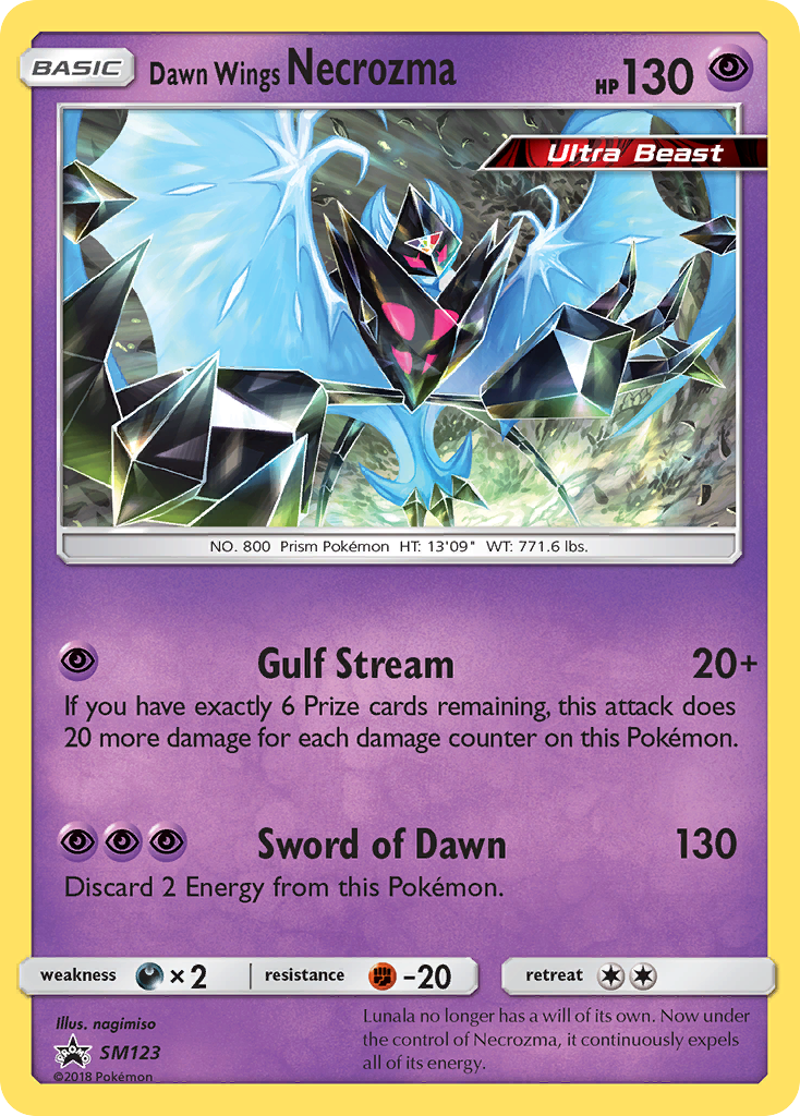 Dawn Wings Necrozma - SM123/248 SM Black Star Promos