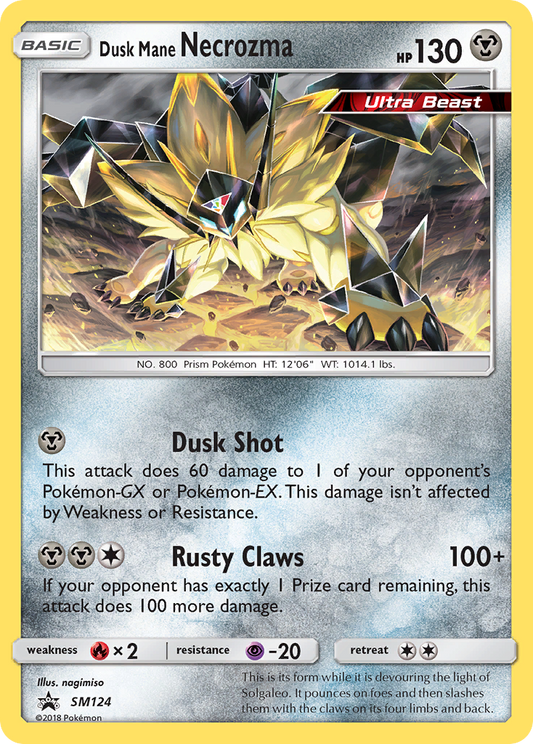 Dusk Mane Necrozma - SM124/248 SM Black Star Promos