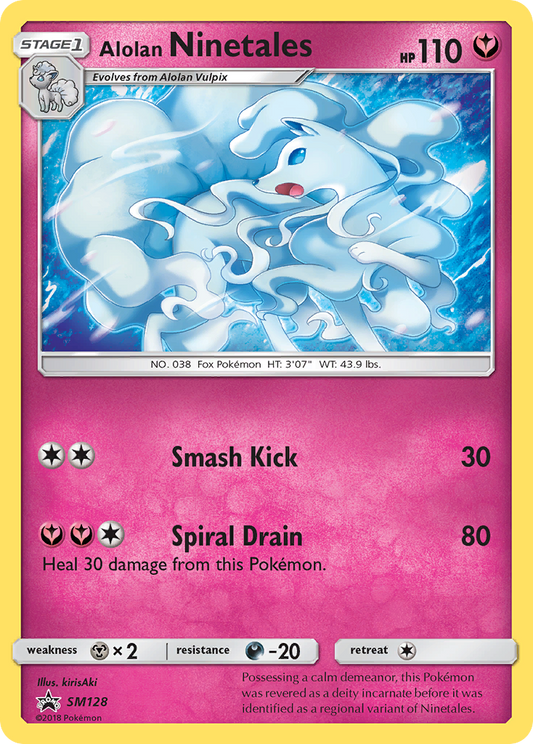 Alolan Ninetales - SM128/248 SM Black Star Promos