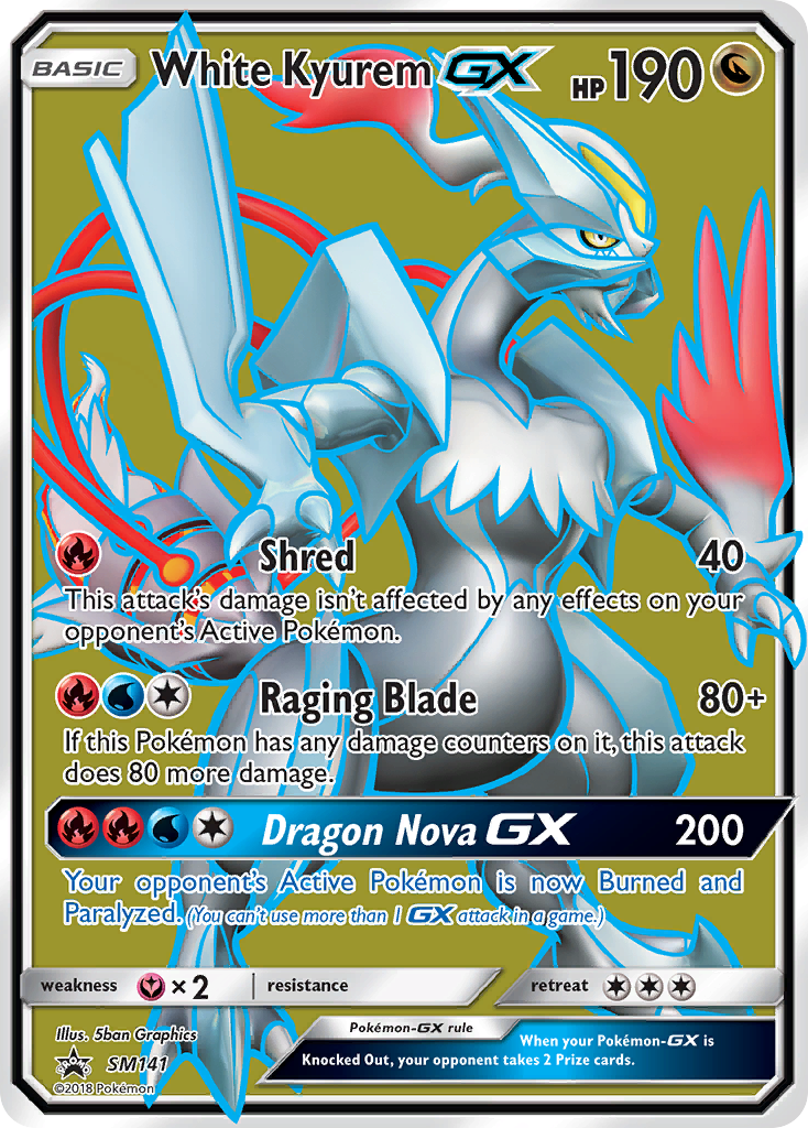 White Kyurem-GX - SM141/248 SM Black Star Promos