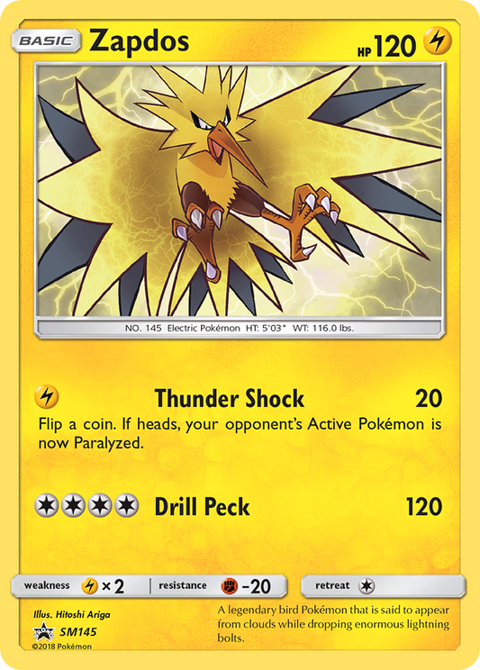 Zapdos - SM145/248 SM Black Star Promos