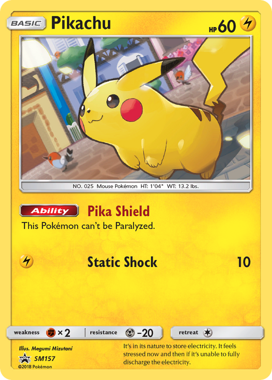 Pikachu - SM157/248 SM Black Star Promos