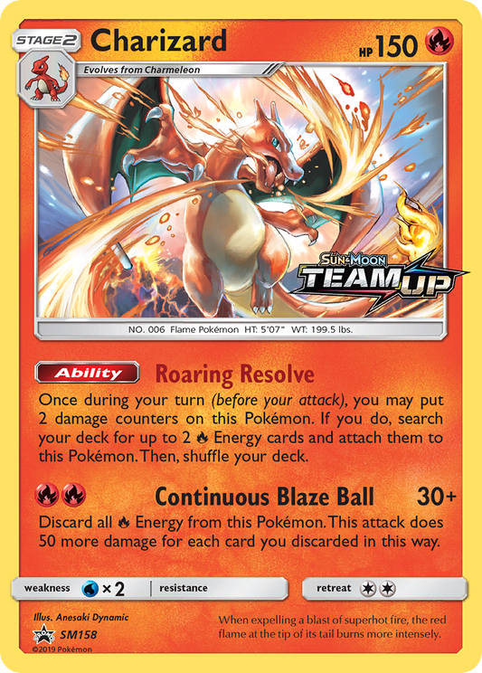 Charizard - SM158/248 SM Black Star Promos