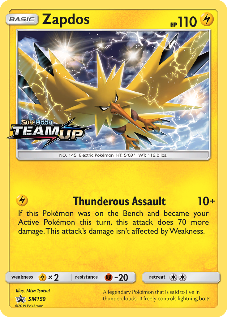 Zapdos - SM159/248 SM Black Star Promos