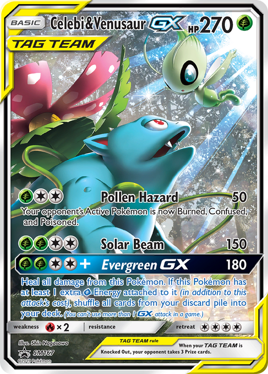 Celebi & Venusaur-GX - SM167/248 SM Black Star Promos