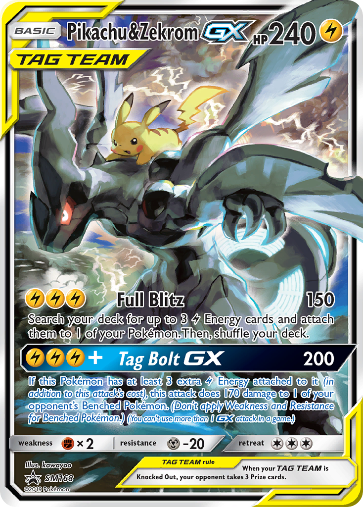 Pikachu & Zekrom-GX - SM168/248 SM Black Star Promos