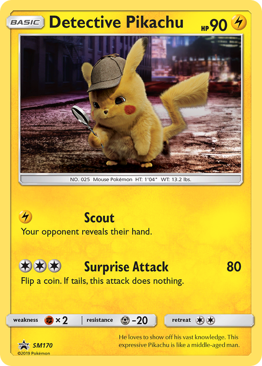 Detective Pikachu - SM170/248 SM Black Star Promos